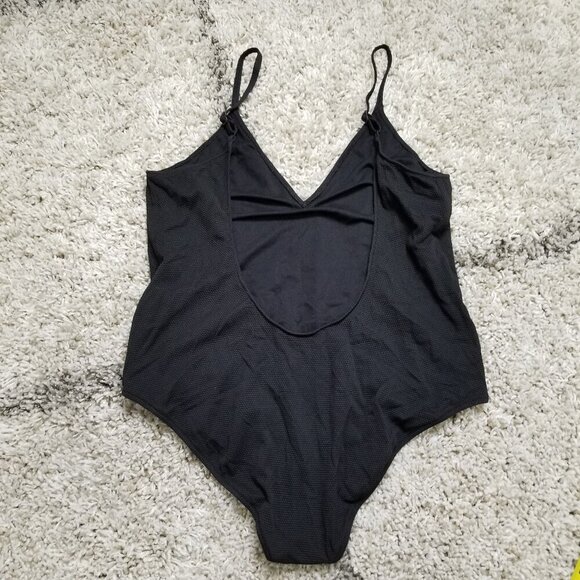 NWT Leith Textured One Piece Swimsuit Black Size XL - NO371599MI - Picture 6 of 9